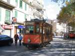 06.11.06,Mallorca/Port de Soller,Wagen 2 beim Wenden,auf dem rechten Gleis warten die Beiwagen.