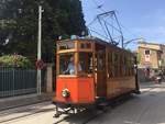 TW 2 der  Straßenbahn Sóller  in Sóller am 28.08.2018.