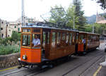 Ferrocarril de Sóller FS, historische Straßenbahnlinie Tranvia Wagen Nr.