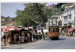 Endhaltestelle der Straenbahn in Port de Sller. Scan vom Dia, August 05 (Matthias) 