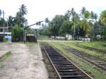 der Bahnhof Aluthgama (Sri Lanka) ist ein Inselbahnhof zwischen zweimal zwei Gleisen (Richtungsbetrieb) und Kreuzungsstelle auf der eingleisigen Hauptstrecke von Colombo die Westkste entlang nach