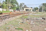 Blick auf die Bahnstation  Wadduwa  im Westen von Sri Lanka im August 2010.