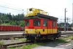 Ein bisschen Nostalgie: Von 1975 stammt dieses Instandhaltungsfahrzeug der Rail Equipment GmbH in Österreich.