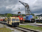 Die Draisine X 626.189 (Bahn-Motorwagen BM 100) diente zum Transport der Museumsbesucher.