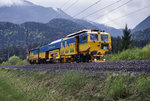 Stopfexpress 09-3X Dynamic (99 81 9121 002-5) von bbw, am 18.4.2016 bei Berg im Drautal.