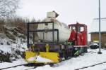 WSV-Schneepflug Nr.17 (ein WSV-Eigenbau auf Basis eines BB H/s) am 04.Dezember 2005 im Bf.