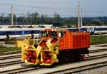 Schneeschleuder 2180 001-6 auf der Parade zum 150-jhrigen Jubilum der Eisenbahn in sterreich 1987.