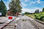 Blick auf den Bahnhof Stoob am 5.8.2017.