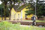 07.08.2002, Österreich, Burgenland, Bahnhof Wallern der Raab-Ödenburger Eisenbahn