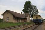 Bahnhof Rückersdorf-Harmannsdorf am 02.August 2019.