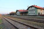 Der Bahnhof von Persenbeug an der Donauuferbahn liegt in dem Bereich der Donauuferbahn, der z.Z.