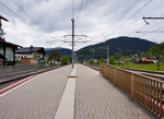 Blick auf den Bahnhof Eben im Pongau, am 17.5.2016.