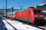 101.104 mit Ic 1218 Bregenz am 16.3.13 der Vorletzt Ic mit DB Wagen 