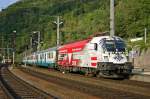 1116 246 (Bundesheer) fhrt mit EC33 (Wien Sd - Venedig S.L.) am 21.09.2005 in Bruck/Mur ein.