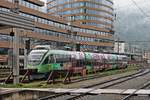 Am Vormittag des 06.07.2018 stand ÖBB 4024 088-9  VVT - Verkehrsverbund Tirol  auf einem Abstellgleis im nördlichen Vorfeld des Innsbrucker Hauptbahnhofes abgestellt udn wartete auf seinen