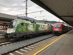 1016 023  Green Points  nach Ankunft aus Landeck-Zams am frühen trüben Morgen des 21.05.2021.