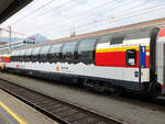 SBB Panoramawagen  Gotthard Panorama Express  eingereiht im IC 118  Bodensee  nach Ötztal-Bahnhof.