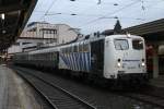 139 310-7 von Lokomotion steht am 12.2.2011 in Kufstein mit einem Sonderzug aus Rohrdorf, auf dem Weg nach Kitzbhl