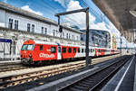 Eine 1144 ist mit dem REX 1511 aus Wörgl Hbf, in Salzburg Hbf eingetroffen.
Aufgenommen am 26.7.2018.