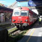 BB CitiyShuttle Steuerwagen 80-73 043-6 am 16.08.2011 als IC von Salzburg nach Graz.