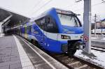 439 520-5 + 430 522-1 als M 79026 (Salzburg Hbf - München Hbf) am 5.1.2016 in Salzburg Hbf.