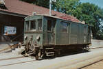 Ein Relikt der Salzburger Lokalbahnen beim Bahnhof Salzburg-Itzling, SVB ET 1 von AEG. 
Datum: 03.08.1984