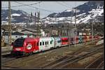 Steuerwagen 80-90.725 als Railjet in Schwarzach St.Veit am 15.03.2018.