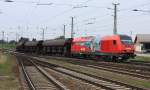 2016 911 (Doris) von Stern & Hafferl mit dem Gterzug 68871 bei der Einfahrt in den Bahnhof Wels.