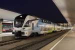 4010 004  Linz  auf Sonderfahrt in Wien. Die Ganitur wartet auf die Ausfahrt aus dem Wiener Westbahnhof; am 10.11.2011