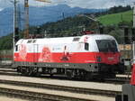 ÖBB 1116 087-6  EM Polen  bei der Bereitstellung für die EM Lok Parade.