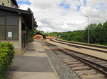 Der Bahnsteig in Zwettl am 01.06.2016.