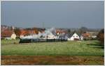 GKB 671 (BJ 1860) am 26.10.2015 mit ihrem Spz 8521 von Graz nach Deutschlandsberg wenige Meter vor der Haltestelle Gussendorf aufgenommen.