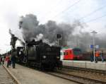 BR 52.100 und BR 17c372 werden in Krze mit dem Zug nach Ernstbrunn fahren. 1.5.2011