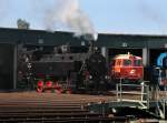 Die 392 2530 bei einer Rangierfahrt am 28.09.2013 im Ampflwanger Museum.