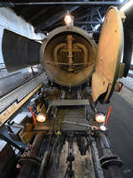 Blick auf die Front der Dampflokomotive 52.