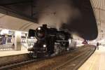 52 100 als SLZ 14371 von Korneuburg (Ko) nach Strasshof (Str), hier zum sehen im Bahnhof Floridsdorf (F) beim Richtungswenden; am 17.02.2013