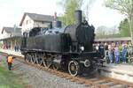 ÖBB 77 250 bei der Sonderfahrt zum Dampfloktreffen 2024 beim Versorgen im Bahnhof Dürrröhrsdorf