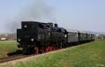 GEG 78 618 mit Stiegl-Bierexpress von Ampflwang nach Salzburg, Mattigtalbahn KBS 190 Steindorf bei Strawalchen - Braunau am Inn, fotografiert bei St.