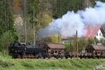 NBIK 93.1332 am 24.Oktober 2020 als NF 14793 (Launsdorf-Hochosterwitz - Wietersdorf - Launsdorf-Hochosterwitz) beim Strecken-Km 16,2 der Görschitztalbahn.