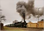 Am 10.12.2011 gab es im Pulkautal(Retz-Zellerndorf-Laa/Thaya-Mistelbach) einen Fotosonderzug.Bespannt wurde der Zug mit der Dampflok 93.1420 vom Verein Neue Landesbahn.