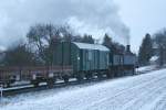 NLB 93.1420 als Nebenfahrt SGAG 14500 am 11.Februar 2013 kurz vor der Hst. Naglern-Simonsfeld.