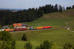 Arlbergumleiter - Auf dem Weg nach München auf der Allgäubahn hinter Röthenbach bei Heimhofen.