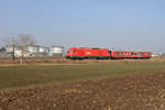 2016.026 mit dem Oberbaumesswagen auf der Fahrt von Auersthal nach Bockließ.