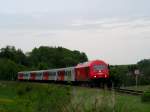 2016 070-1 wurde direkt vor dem CS-Steuerwagen des REX5970 gespannt; 090506