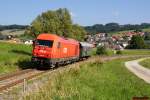 2016 019 fhrt mit VG77266 von Oberwart nach Friedberg.