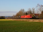 Die 2016 066 und die 2016 067 mit einem Kesselzug am 26.02.2016 unterwegs bei Aching.