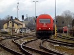 2016 069-4, während einer Verschubfahrt im Bhf.