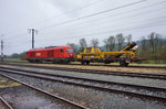 2016 056-1, am 8.4.2016, bei einer Verschubfahrt im Bahnhof Greifenburg-Weißensee.