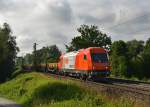 2016 908 mit einigen Gterwagen am 04.07.2013 bei Plattling.