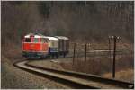 Diesellok 2043.24 fhrt mit einem Gmp als Sdz 95660 auf der Stecke von Friedberg nach Oberwart.